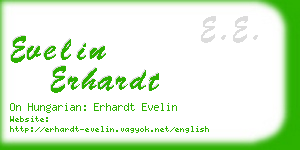 evelin erhardt business card